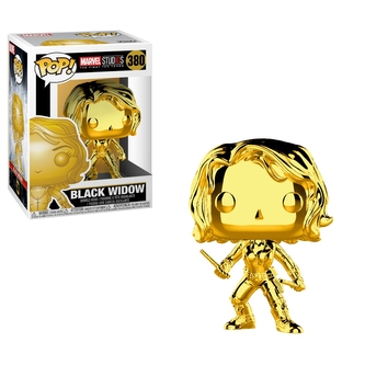 Funko POP Bobble Marvel: MS 10: Black Widow (Chrome)