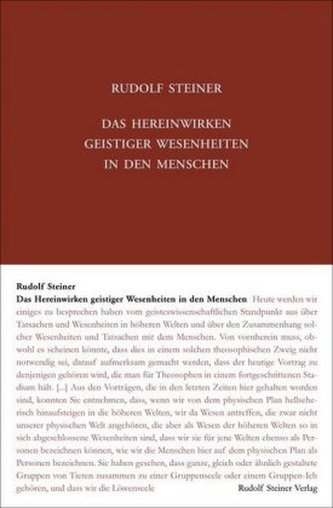 Das Hereinwirken geistiger Wesenheiten in den Menschen