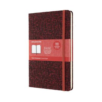 Moleskine Blend zápisník červený L, linkovaný