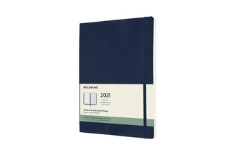 Moleskine Plánovací zápisník 2021 měkký modrý XL