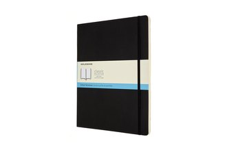 Moleskine Zápisník měkký tečkovaný černý XXL