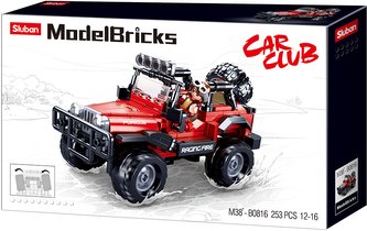 Sluban Model Bricks M38-B0816 Off Road Červený 4x4