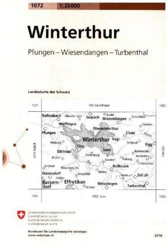 Landeskarte der Schweiz Winterthur