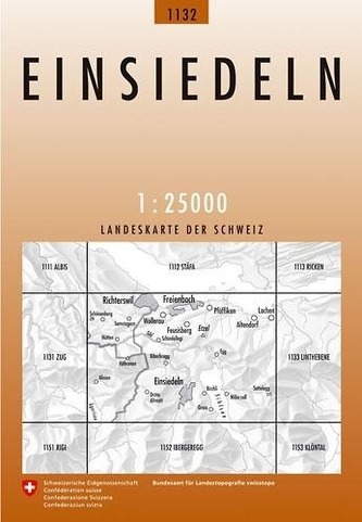 Landeskarte der Schweiz Einsiedeln