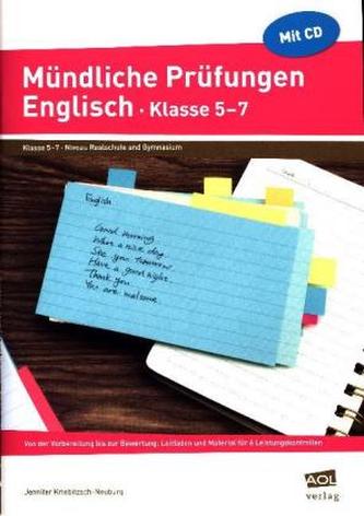 Mündliche Prüfungen Englisch - Klasse 5-7, m. CD-ROM