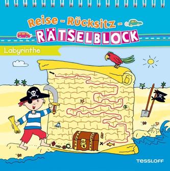 Reise-Rücksitz-Rätselblock - Labyrinthe