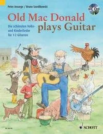 Old Mac Donald plays Guitar, für 1-2 Gitarren, m. Audio-CD
