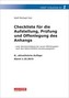 Checkliste 1 für die Aufstellung, Prüfung und Offenlegung des Anhangs