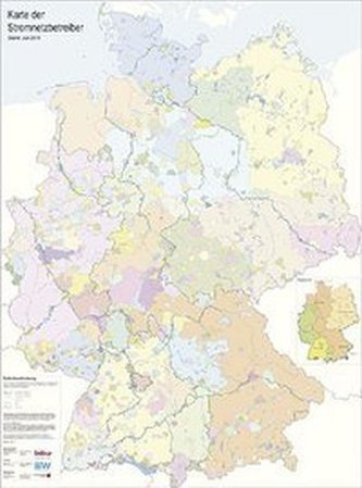 Karte der Stromnetzbetreiber 2014
