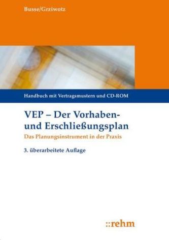 VEP - Der Vorhaben- und Erschließungsplan, m. CD-ROM
