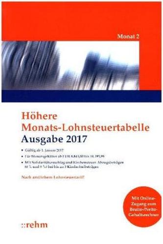 Höhere Monats-Lohnsteuertabelle 2017