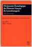 Dictionnaire Étymologique des Éléments Francais du Luxembourgeois. Fascicule.9