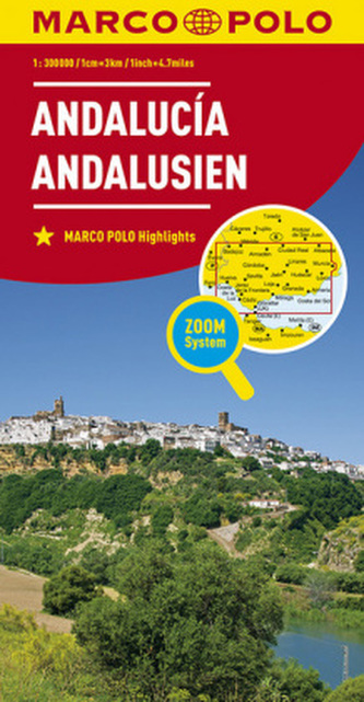 MARCO POLO Karte Spanien Andalusien 1:300 000