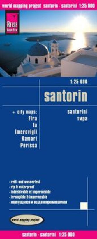 World Mapping Project Reise Know-How Landkarte Santorin (1:25.000). Santorini