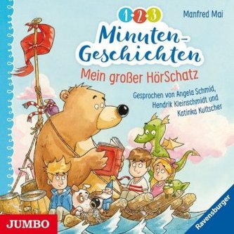 1-2-3 Minuten-Geschichten - Mein großer HörSchatz, 2 Audio-CDs