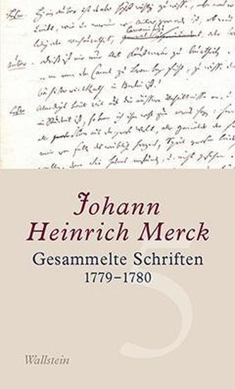 Gesammelte Schriften 1779-1780