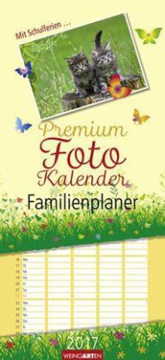 Premium Foto Kalender Familienplaner, Wiese 2017