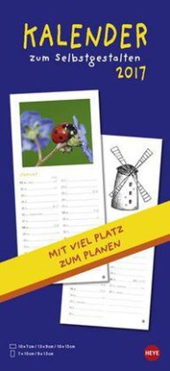 Kalender zum Selbstgestalten 2017