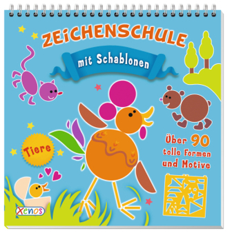 Zeichenschule: Tiere, m. Schablonen
