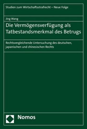 Die Vermögensverfügung als Tatbestandsmerkmal des Betrugs