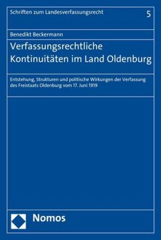 Verfassungsrechtliche Kontinuitäten im Land Oldenburg