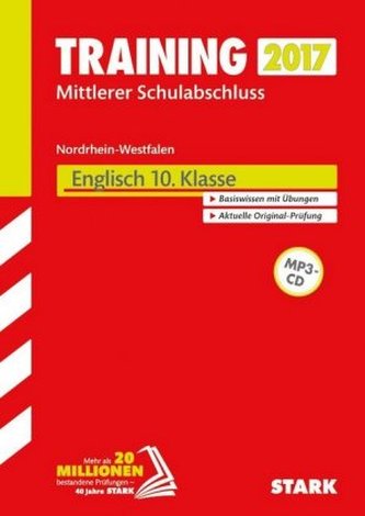 Training Zentrale Prüfung Nordrhein-Westfalen 2017 - Realschule, Gesamtschule EK, Hauptschule Typ B - Englisch 10. Klasse mit MP