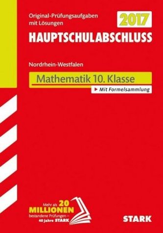 Mittlerer Schulabschluss 2017 - Hauptschule Typ A · Gesamtschule GK Nordrhein-Westfalen - Mathematik 10. Klasse