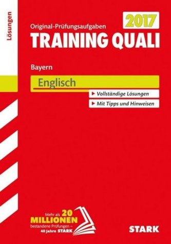 Training Quali Bayern 2017 - Englisch Lösungen