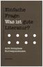 Einfache Frage: Was ist gute Literatur?