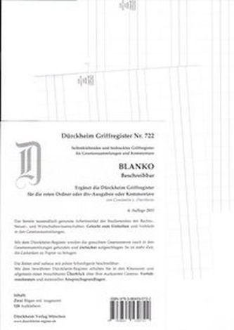 BLANKO (beschreibbar), Griffregister WEISS