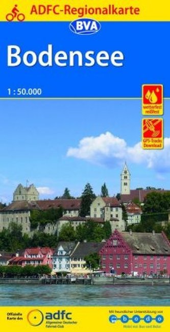 ADFC-Regionalkarte Bodensee, 1:50.000, reiß- und wetterfest, GPS-Tracks Download