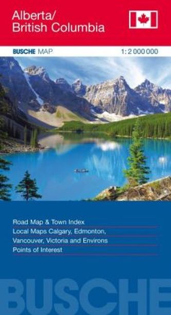 Busche Map Canada Alberta, British Columbia