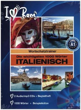 Die wichtigsten 1000 Wörter Italienisch, 2 Audio/mp3-CDs + Begleitheft