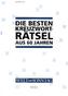 Die besten Kreuzwort-Rätsel aus 60 Jahren