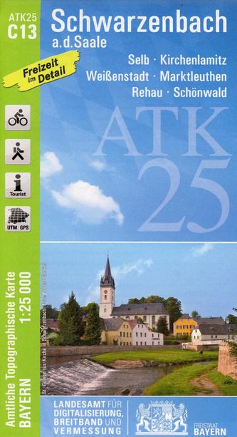 Amtliche Topographische Karte Bayern Schwarzenbach