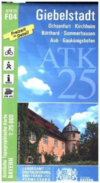Amtliche Topographische Karte Bayern Giebelstadt