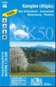 Topographische Karte Bayern Kempten-Allgäu
