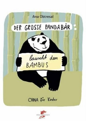 Der große Panda lauscht dem Bambus
