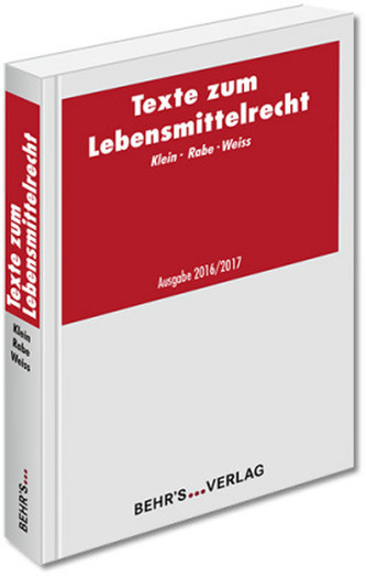 Texte zum Lebensmittelrecht (LMR)