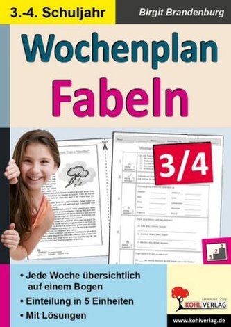Wochenplan Fabeln 3/4