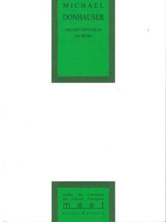 Dix-sept diptyques en prose. Siebzehn Diptychen in Prosa