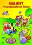 Stickermalbuch 'Freundschaft mit Tieren' incl. 100 Sticker