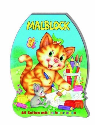 Malblock gestanzt - Katze