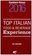 Top Italian Food & Beverage Experience