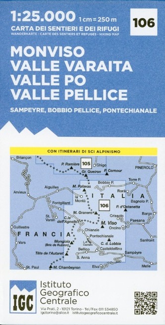 IGC Wanderkarte Monviso