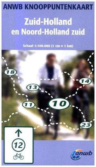 Knooppuntenkarte Zuid-Holland en Noord-Holland zuid