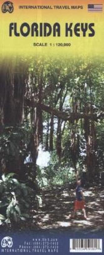 International Travel Map ITM Florida Keys