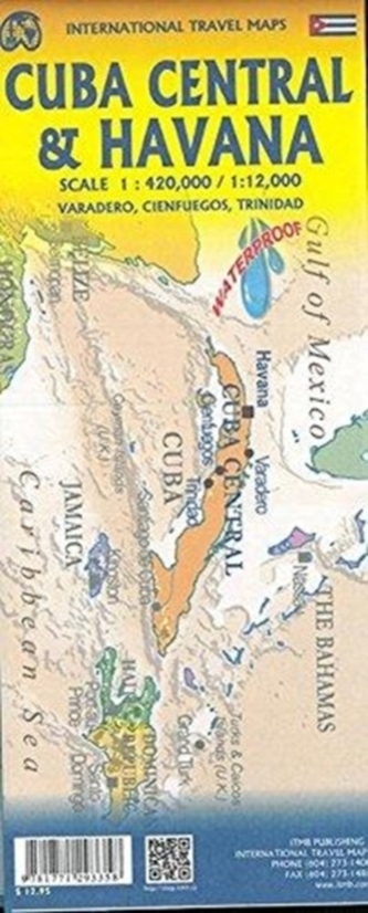 International Travel Map ITM Havana / Cuba Central