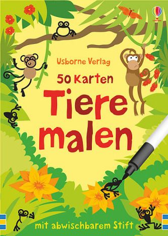 50 Karten: Tiere malen