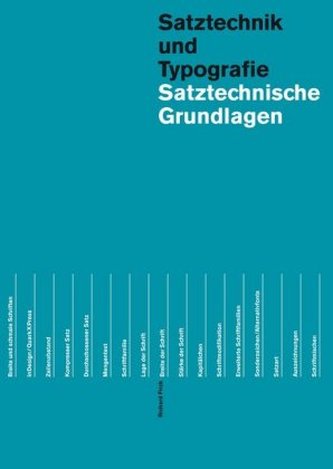 Satztechnische Grundlagen